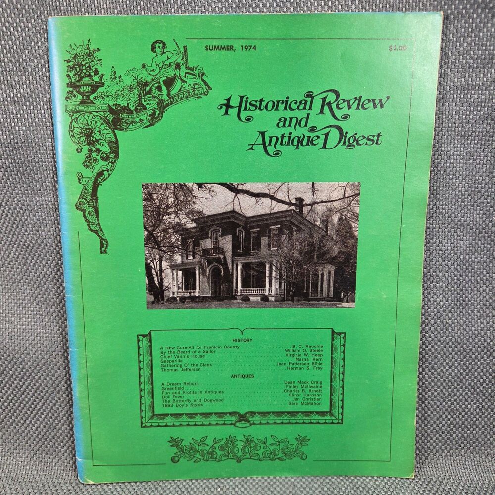 Historical Review and Antique Digest Summer 1974 Vol 3 No 2 Tennessee History